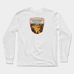 Grand Canyon National Park Minimalistic Illustration Long Sleeve T-Shirt